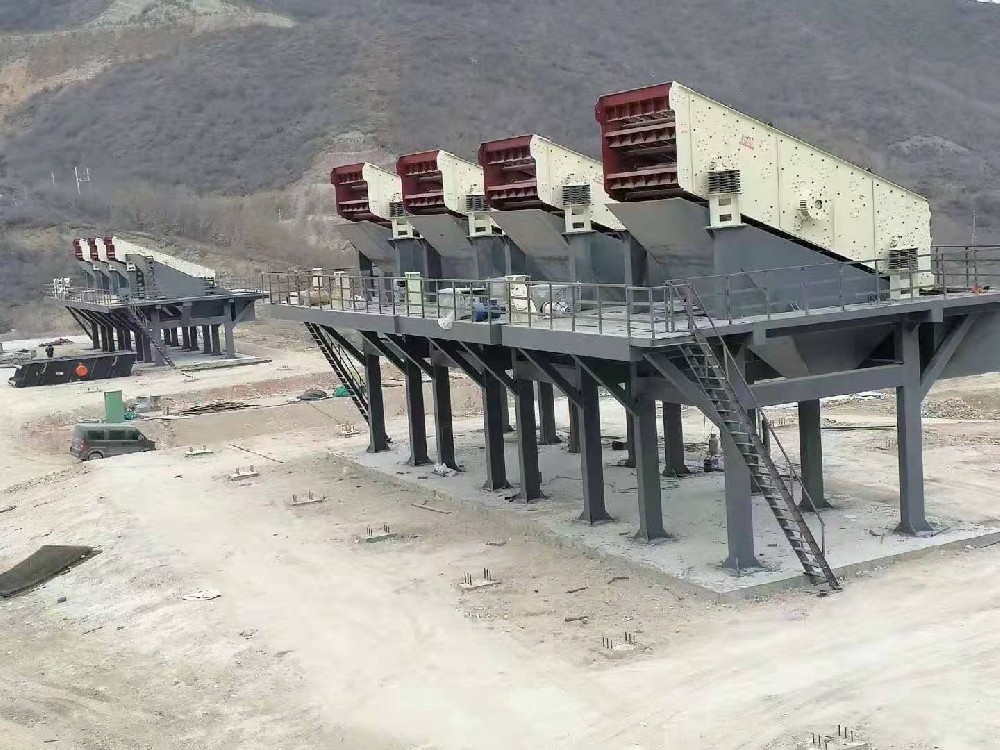 华海智能矿机承建安徽绩溪砂石线生产现场